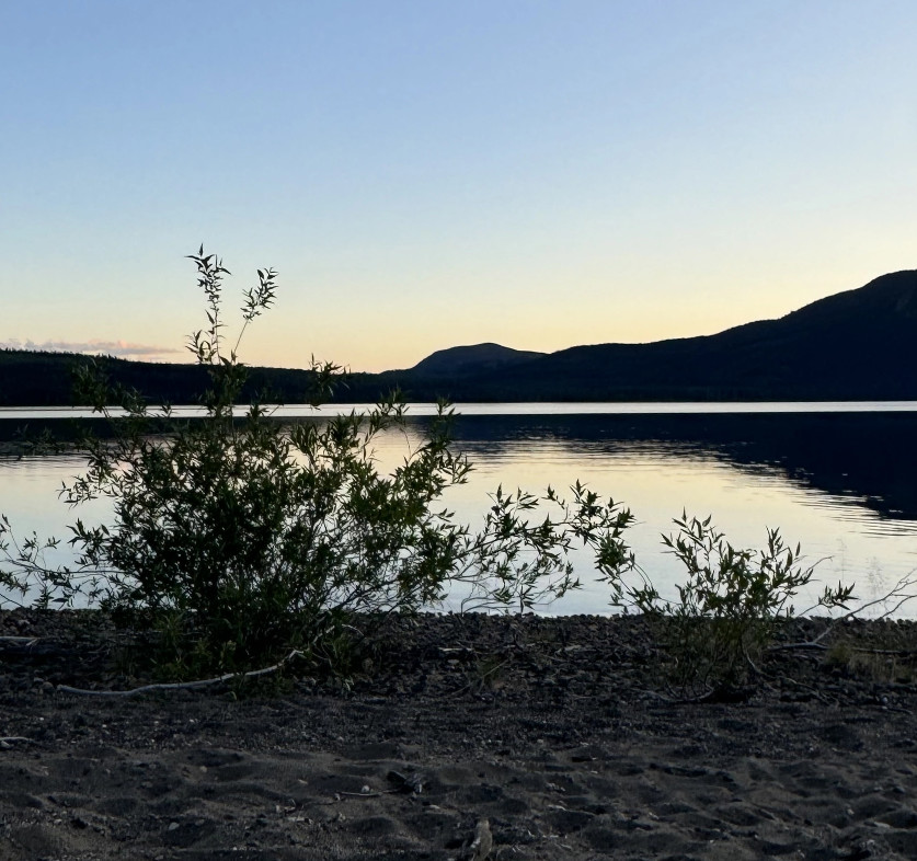 Mountain and lake