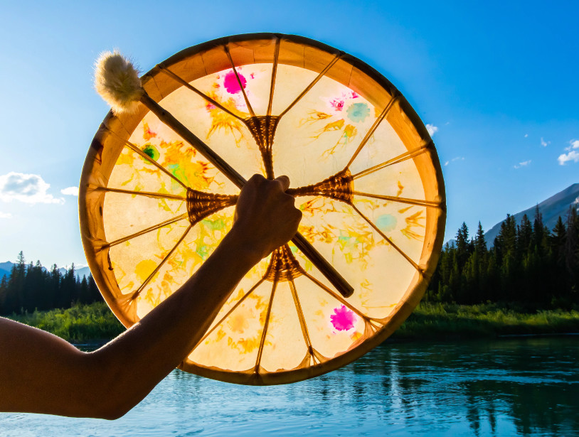 Person holding drum