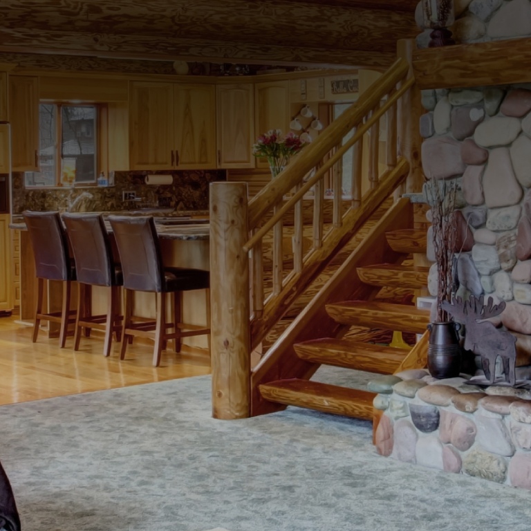 Stairs in a chalet