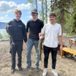 Three young men fishing 150x150