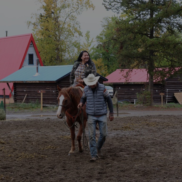 Guided horse ride sustutdene resort bc